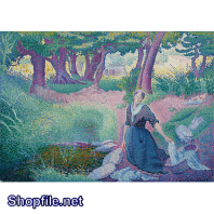 Tranh sơn dầu công chúa và khu rừng cổ tích